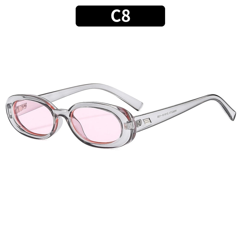 Vacation Classic Style Streetwear Geometric Pc Oval Frame Full Frame Glasses