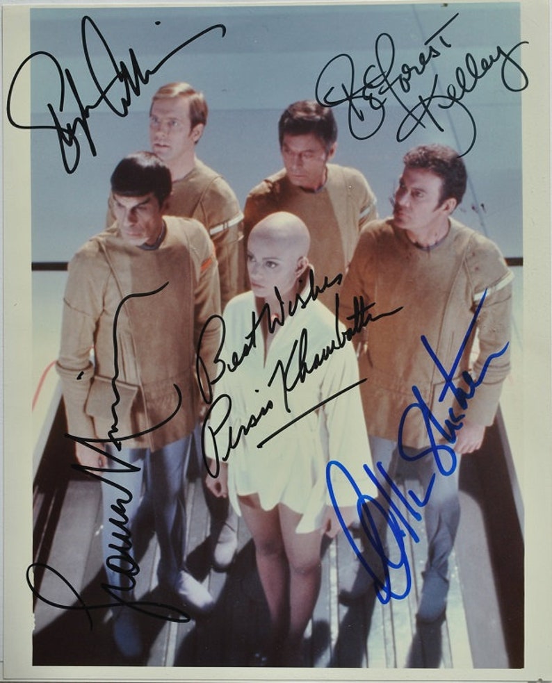 STAR TREK TMP Cast Signed Photo Poster painting X5 William Shatner, Leonard Nimoy, DeForest Kelley, Persis Khambatta, Stephen Collins wcoa