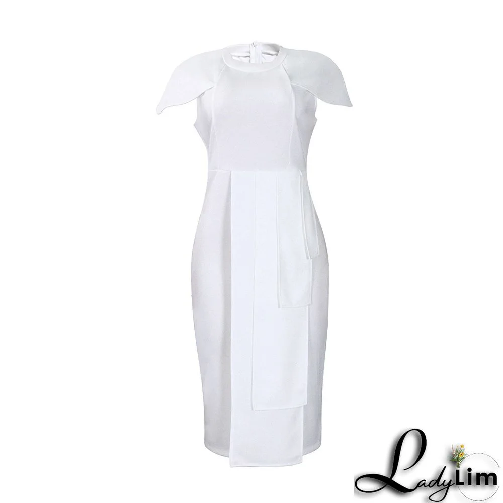Ladies Africa Summer Elegant Short Sleeve Bodycon Dress