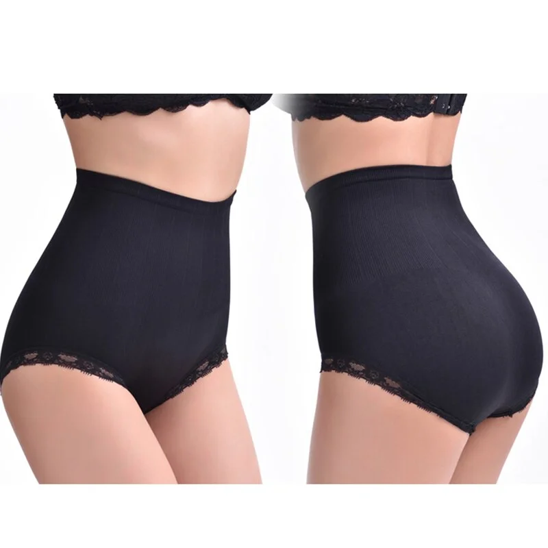 FINETOO Women Slim Shapewear Panties Tummy Belly Control Sexy High Waist Underwear Elastic Woman Underpants Seamless Bodyshaper