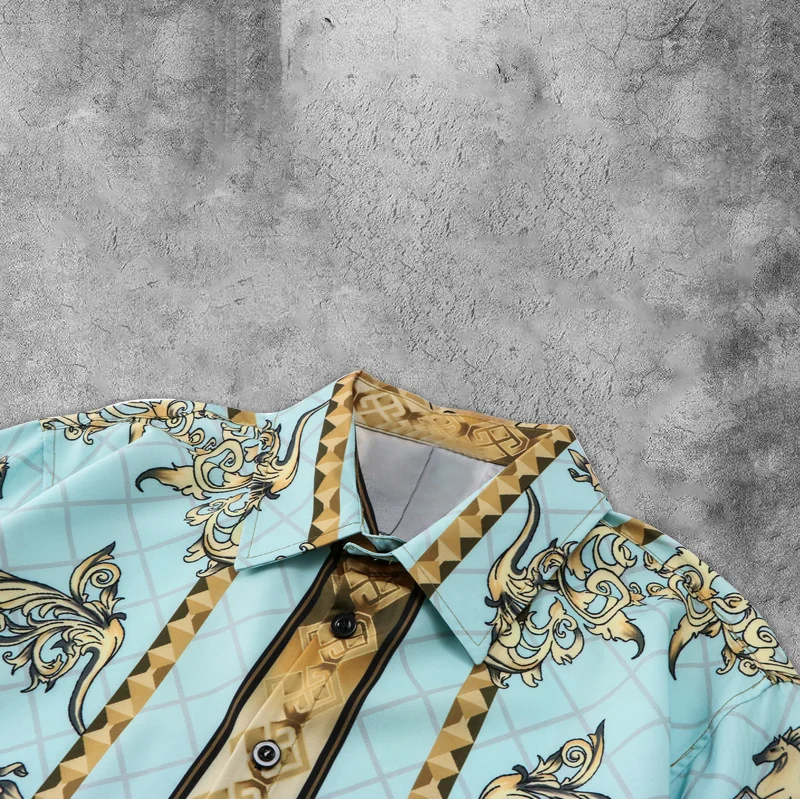 Noble Luxury Casual Short Sleeve Street Shirt