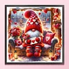 Love Rose Gnome-14CT Counted Cross Stitch 40*40cm