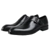 Stylish Mens Side Buckle Dress Shoes 