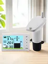 Ultrasonic Water Tank Liquid Level Meter with Temperature Sensor Time Display