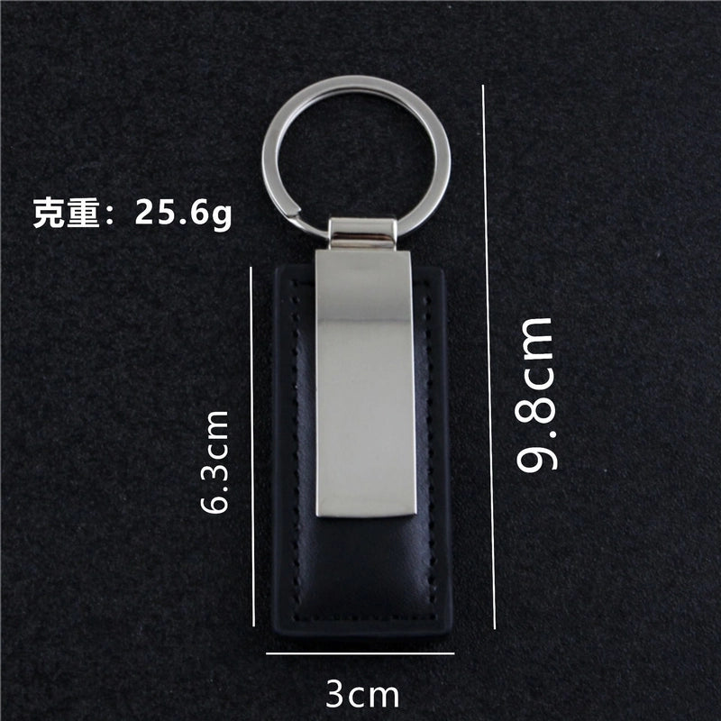 Minimalist Classic Style Solid Color Pu Leather Zinc Alloy Unisex Bag Pendant Keychain