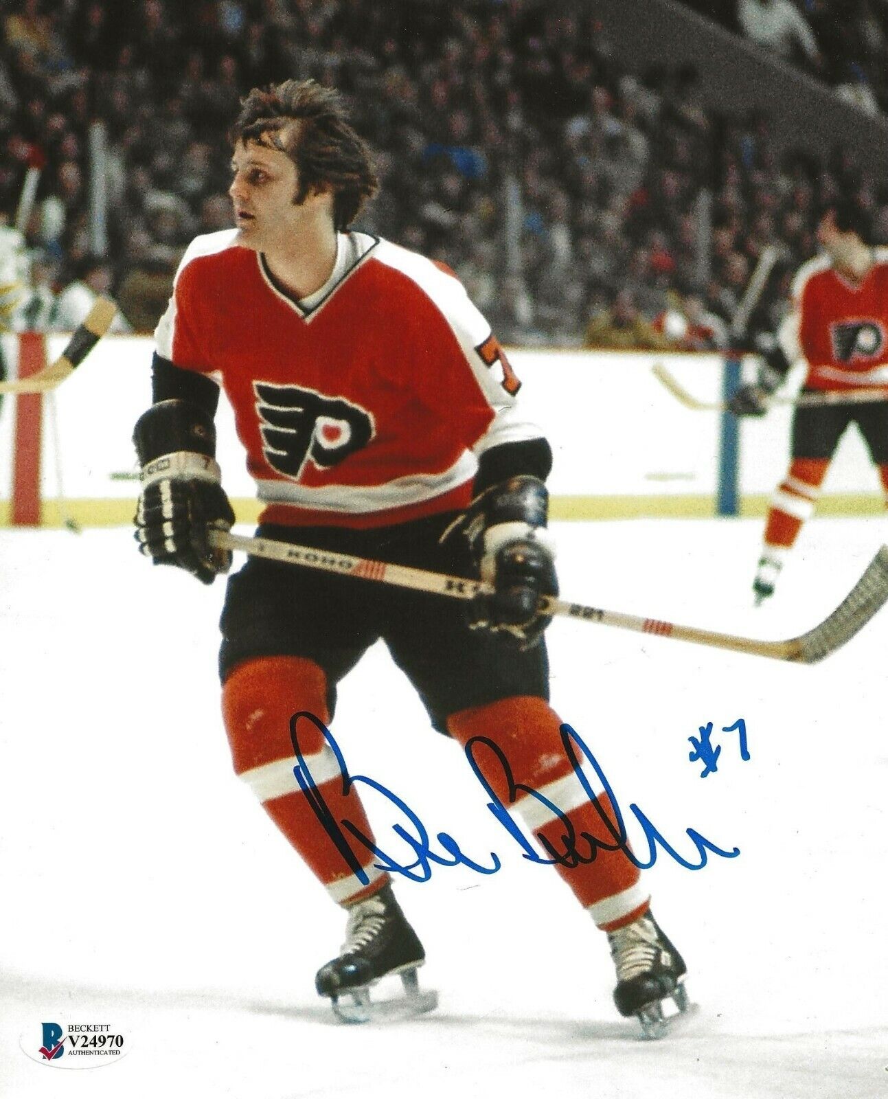 Bill Barber signed Philadelphia Flyers 8x10 Photo Poster painting autographed 3 BAS Beckett