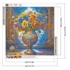 Diamond Painting -5D Full Round Drill Flowers and Vases(40x40cm)