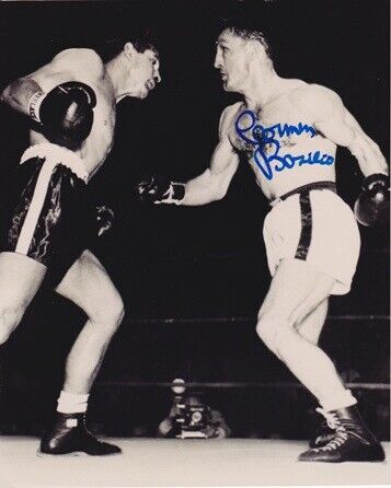 Carmen Basilio Signed - Autographed Boxing 8x10 inch Photo Poster painting - Died 2012 + RDM COA