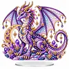 (Dragon)DIY Pearl Diamond Painting Acrylic Stand, Double-Sided Printed Tabletop Decoration, Special Shaped Diamond Art Craft Kit for Home Decor
