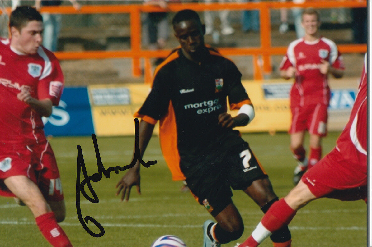 BARNET HAND SIGNED ALBERT ADOMAH 6X4 Photo Poster painting 1.