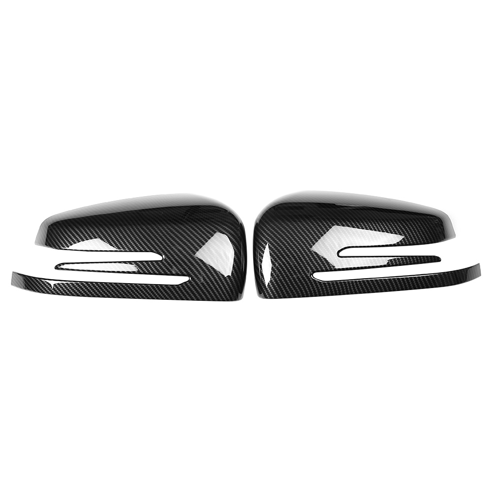

Door Mirror Caps Cover Trim Carbon Fiber Look for Mercedes W176 W246 W204, 501 Original