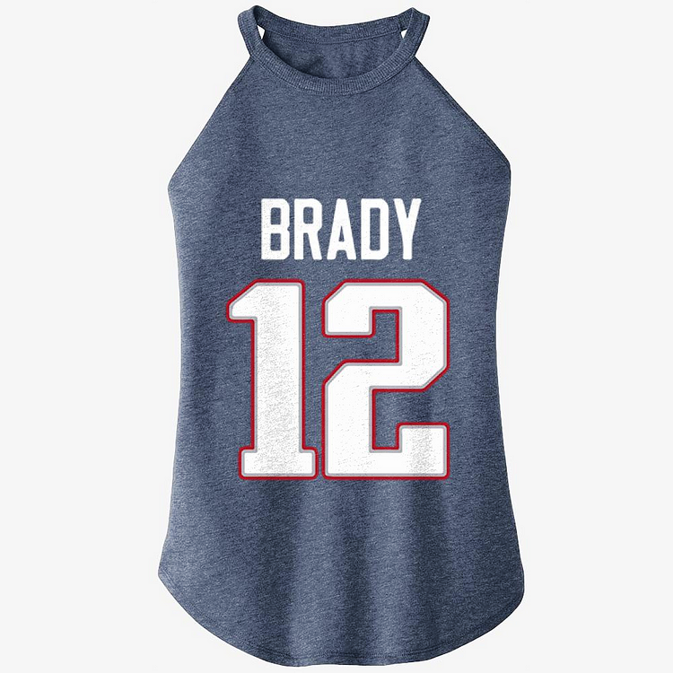 The Number 12 Is Tom Brady, Football Rocker Tank Top