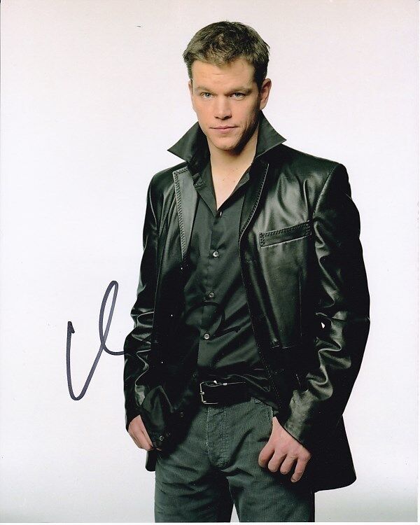 MATT DAMON Signed Autographed Photo Poster painting