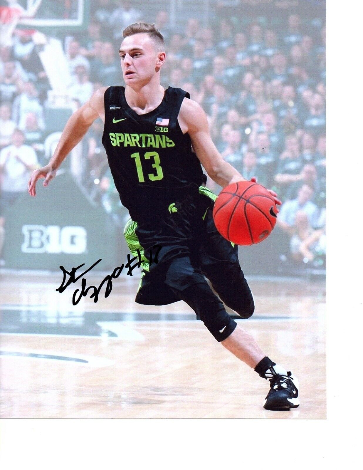 Steven Izzo Michigan State Spartans hand autographed signed 8x10 Photo Poster painting Tom son!