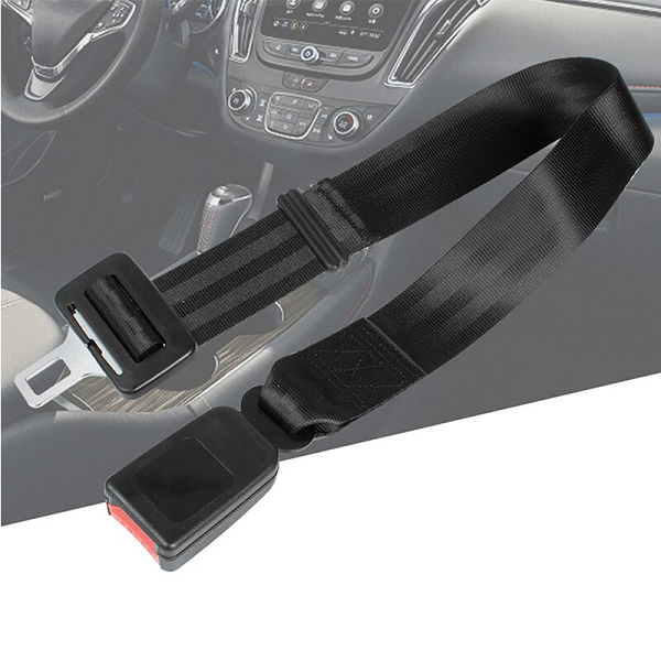 Adjustable car seat belt buckle extender