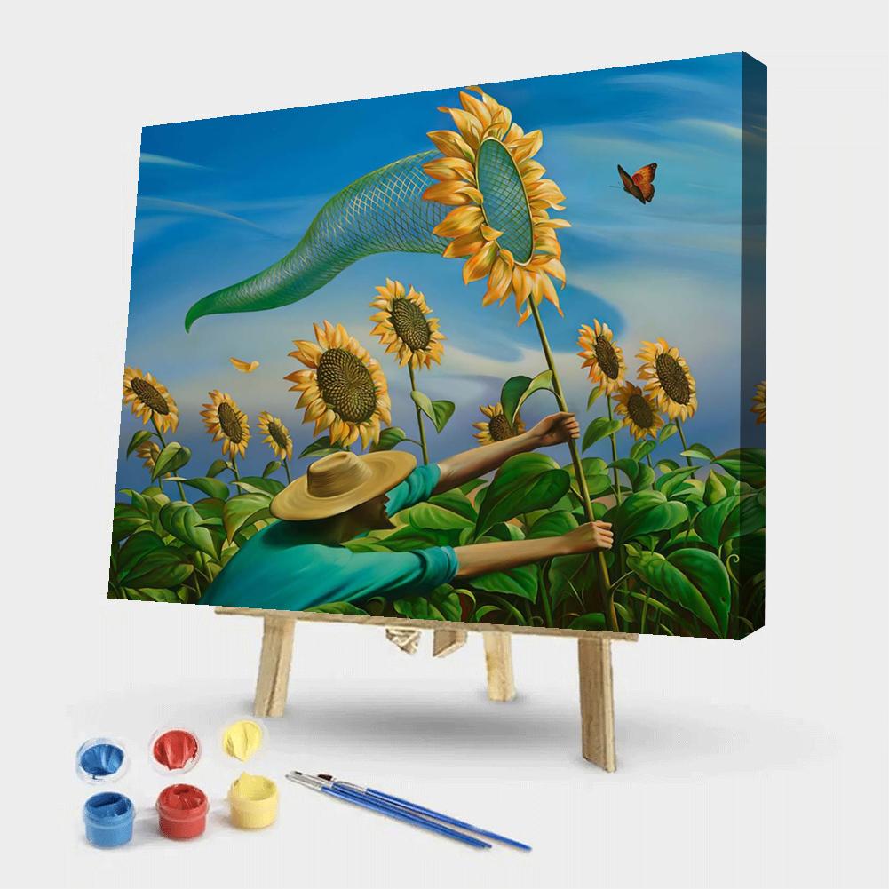 SunflowerPaint By Numbers 50*40cm