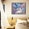 >SALE<5D DIY Partial Special Shaped Drill Diamond Painting Snowman-Purple Decor40x50cm