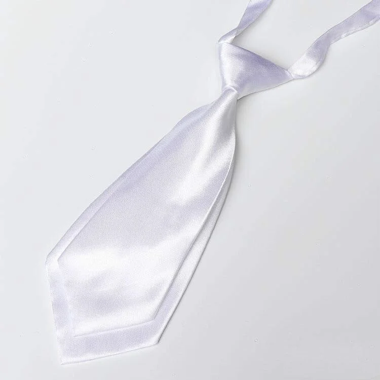 Handmade Bow Tie Necktie Solid Color Double Layer Women's and Children's School Uniform Shirt Accessories Trendy Small Tie Gifts