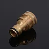 2 Pcs Faucet Fitting Brass Tap Quick Connector for Garden Tubing Car Washer Pipe