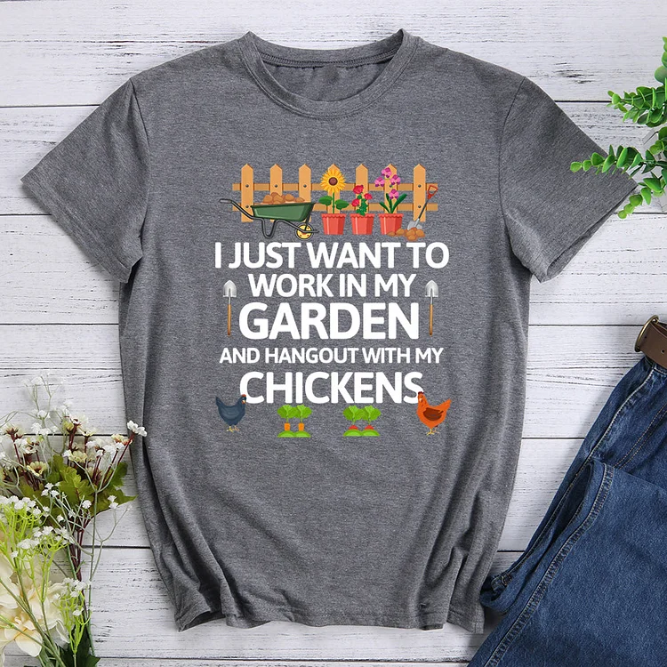 ANB - I Just Want To Work In My Garden T-Shirt-012373