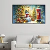 (70*40cm)Christmas Snowman - Full Round Drill Diamond Painting