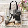 Cats And Birds-11CT DIY Stamped Cross Stitch Shopping Bag 40*40cm