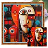 Abstract Figure Painting-11CT Stamped Cross Stitch 40*40cm/15.75*15.75in tapestrymarket