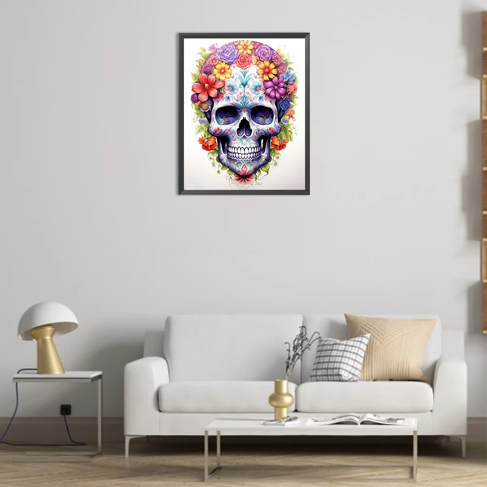 Full Round Diamond Painting 40*50cm - Skull