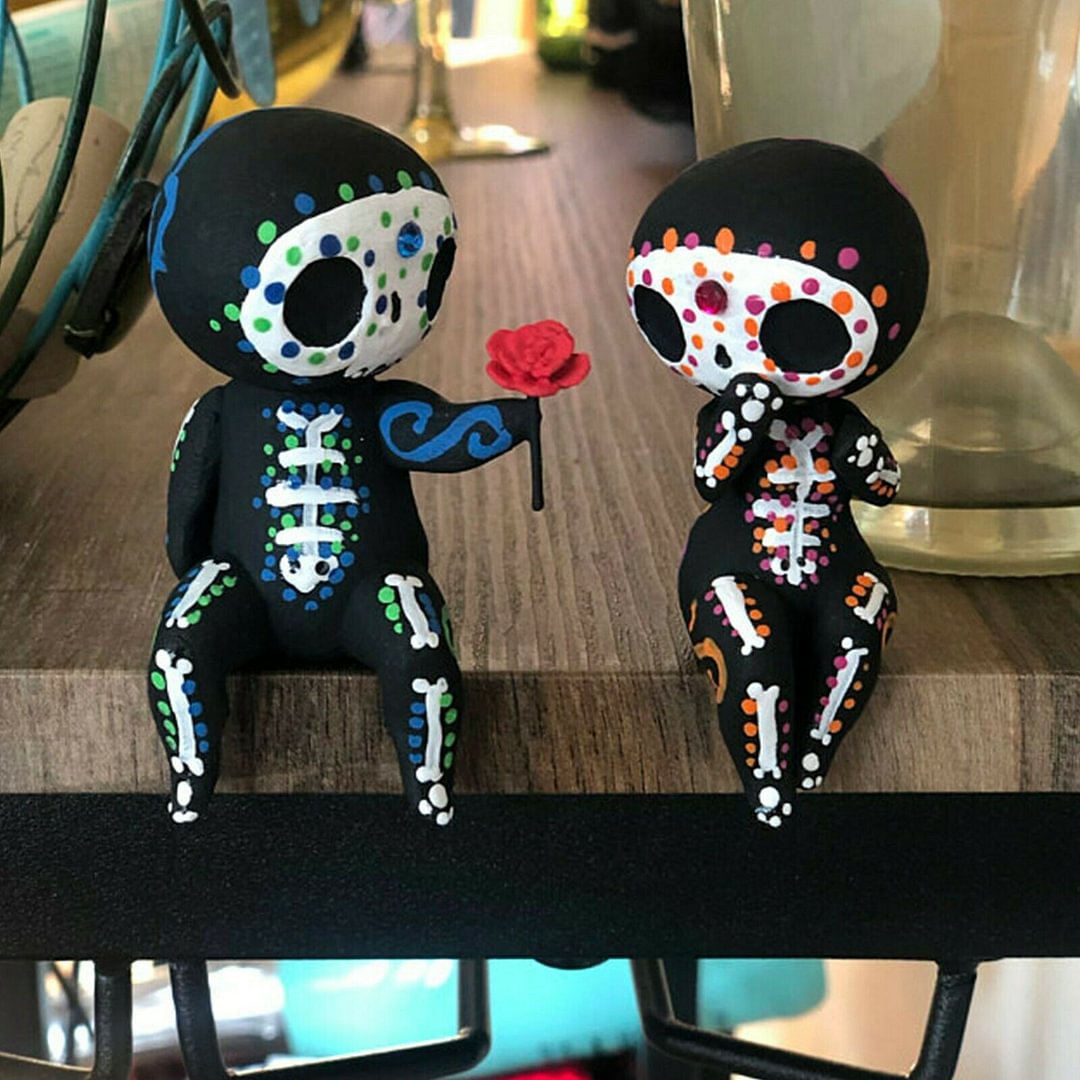 💝Valentine's Day Gift🎁-Sugar Skull Couple Figurine