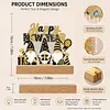 DIY Diamond Painting Kit with Wooden Light Base, Double Side Printed Night Light for Home Office Tabletop Decor