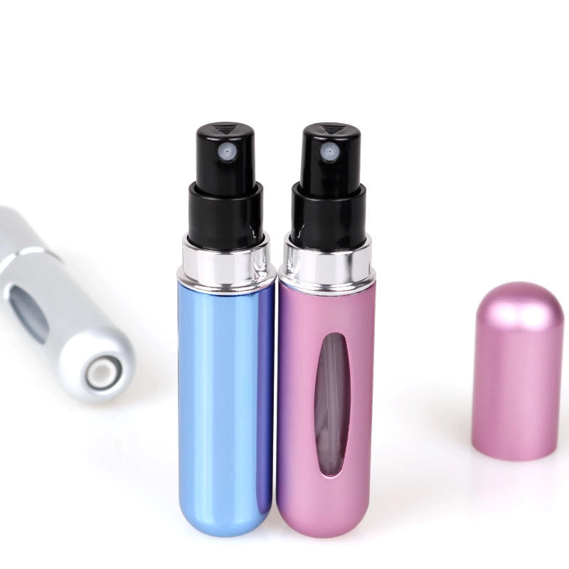 5ml Perfume Bottle Sub-bottle Bottom Filling Self-pump Type Recyclable Rechargeable Spray Bottle High-end Portable Cosmetic Bottle