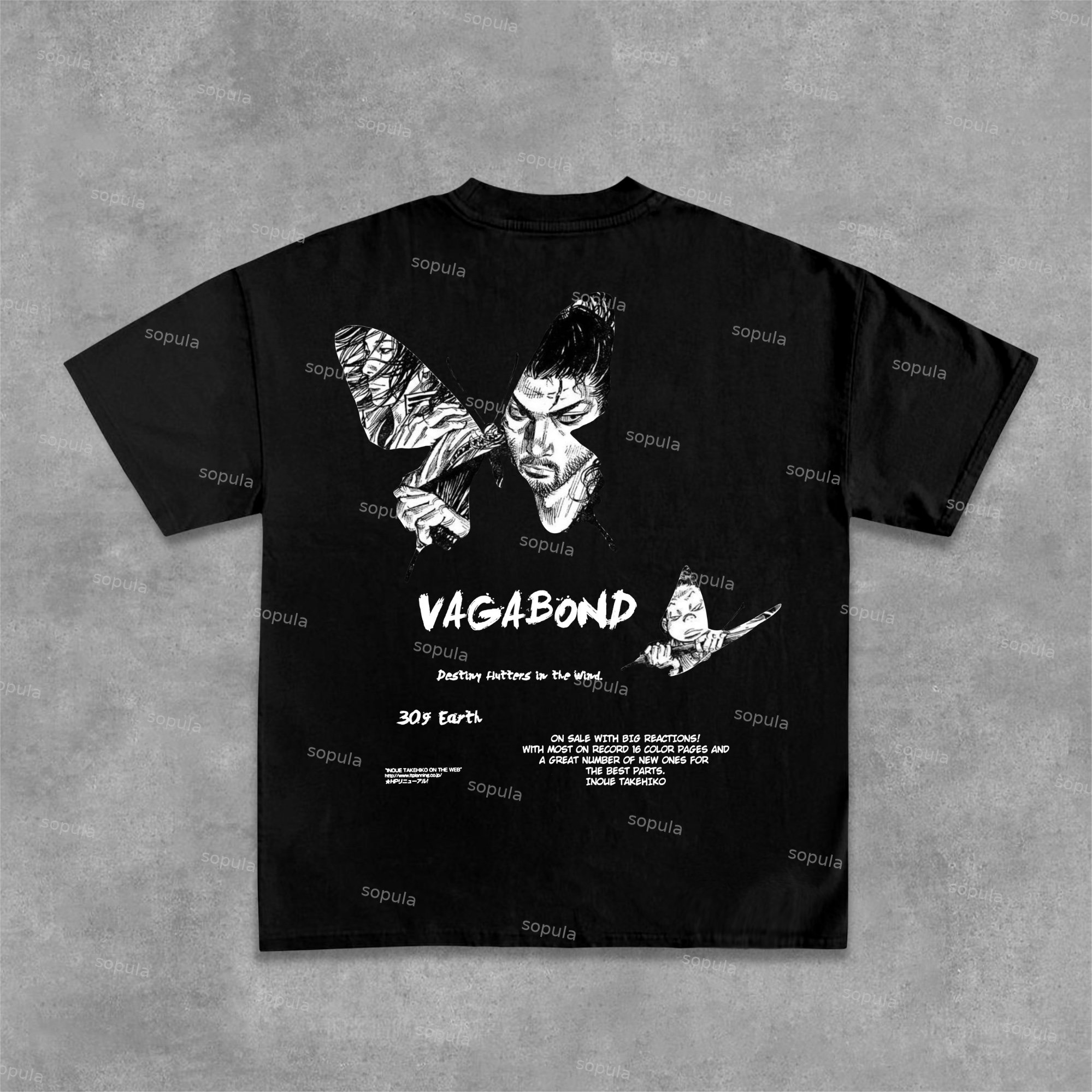 Casual Vagabond- Pattern Design Cotton T-Shirt - SOPULA