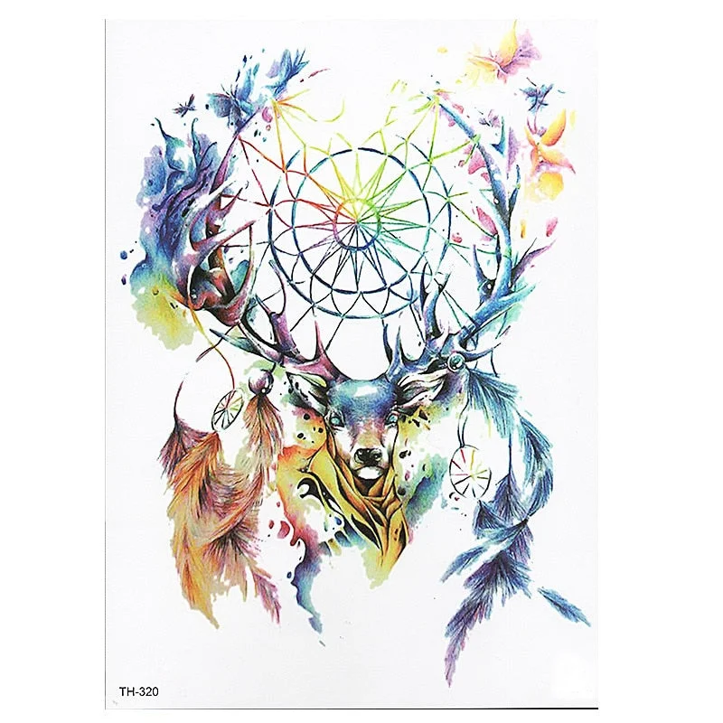 Waterproof Temporary Tattoo Sticker Butterfly Flower Wing Fake Tatto Flash Tatoo Tatouage Temporaire Back Chest For Women Girl