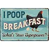 Chicken Warning - Vintage Metal Signs(8*12Inch/12*16Inch) - Chicken