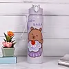 700ml Capybara Cute Water Cup with Straw & Handle Travel Water Bottle for Sports