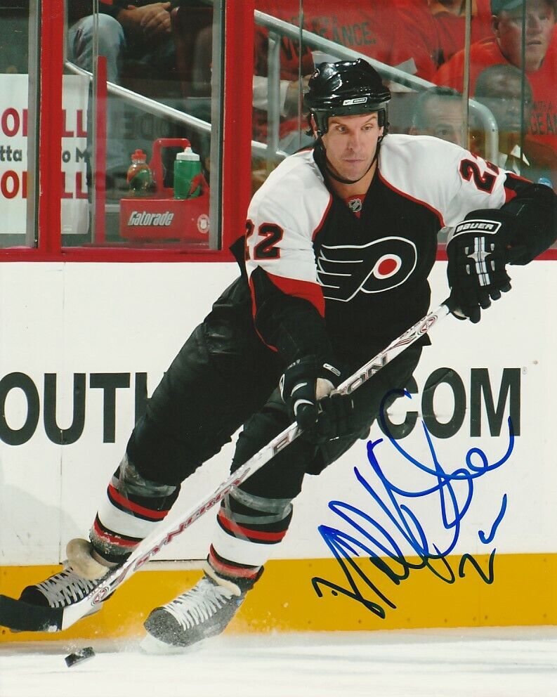 MIKE KNUBLE SIGNED PHILADELPHIA FLYERS 8x10 Photo Poster painting #1 Autograph