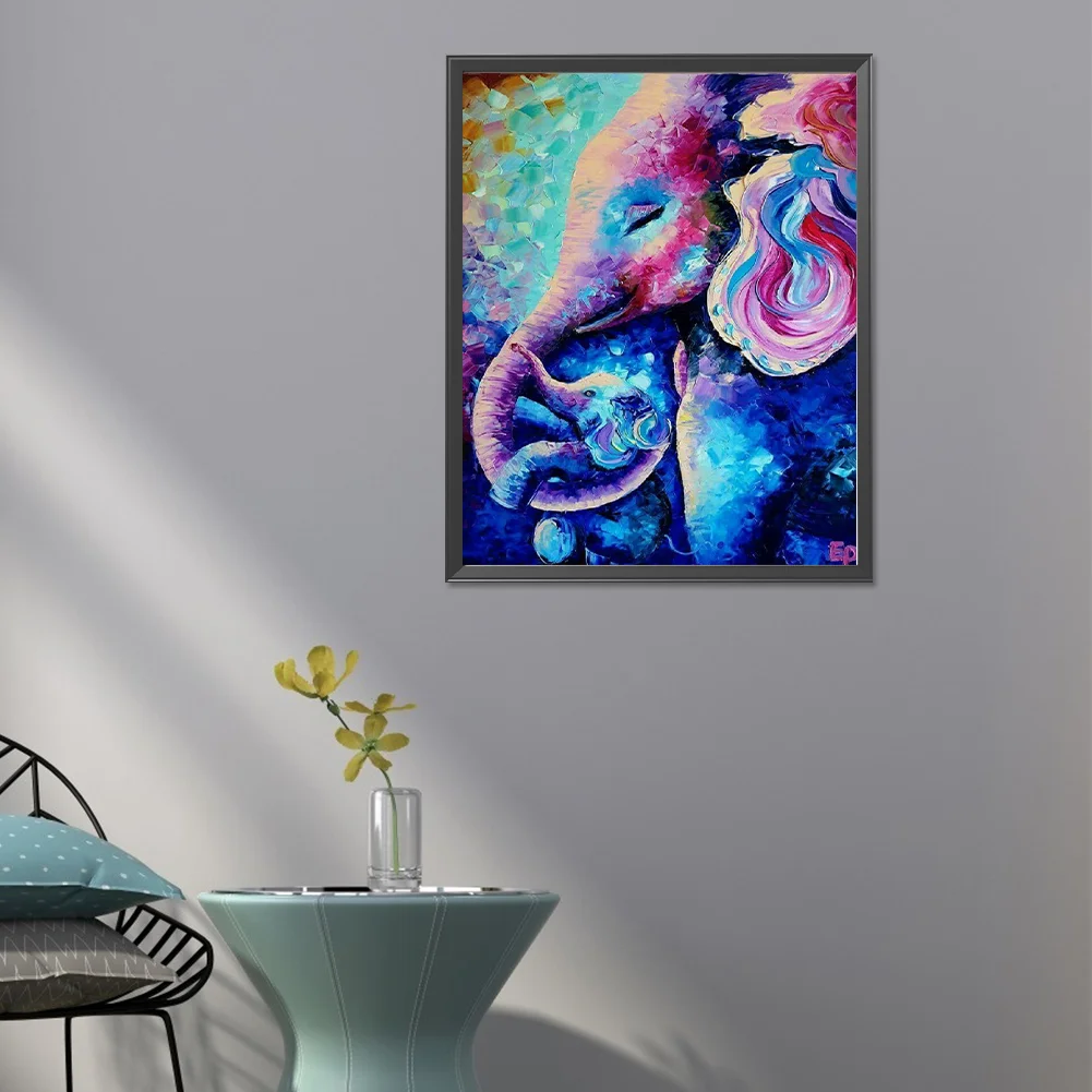 Diamond Painting - Full Round Drill - Elephant(Canvas|40*50cm)