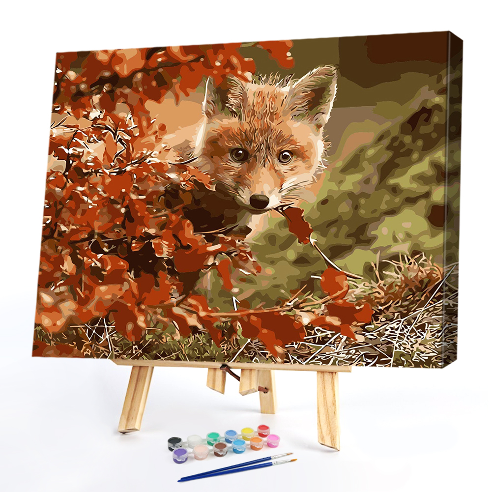 

50*40CM Paint By Numbers-Little Fox, 501 Original