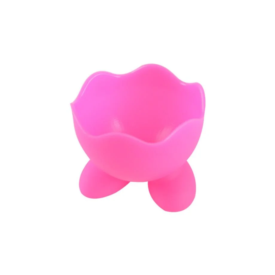1pc Empty Silicone Egg Holder Cute Cartoon Shaped Non-toxic Anti-fragile Portable Cosmetic Puff Sponge Storage Cup Soft