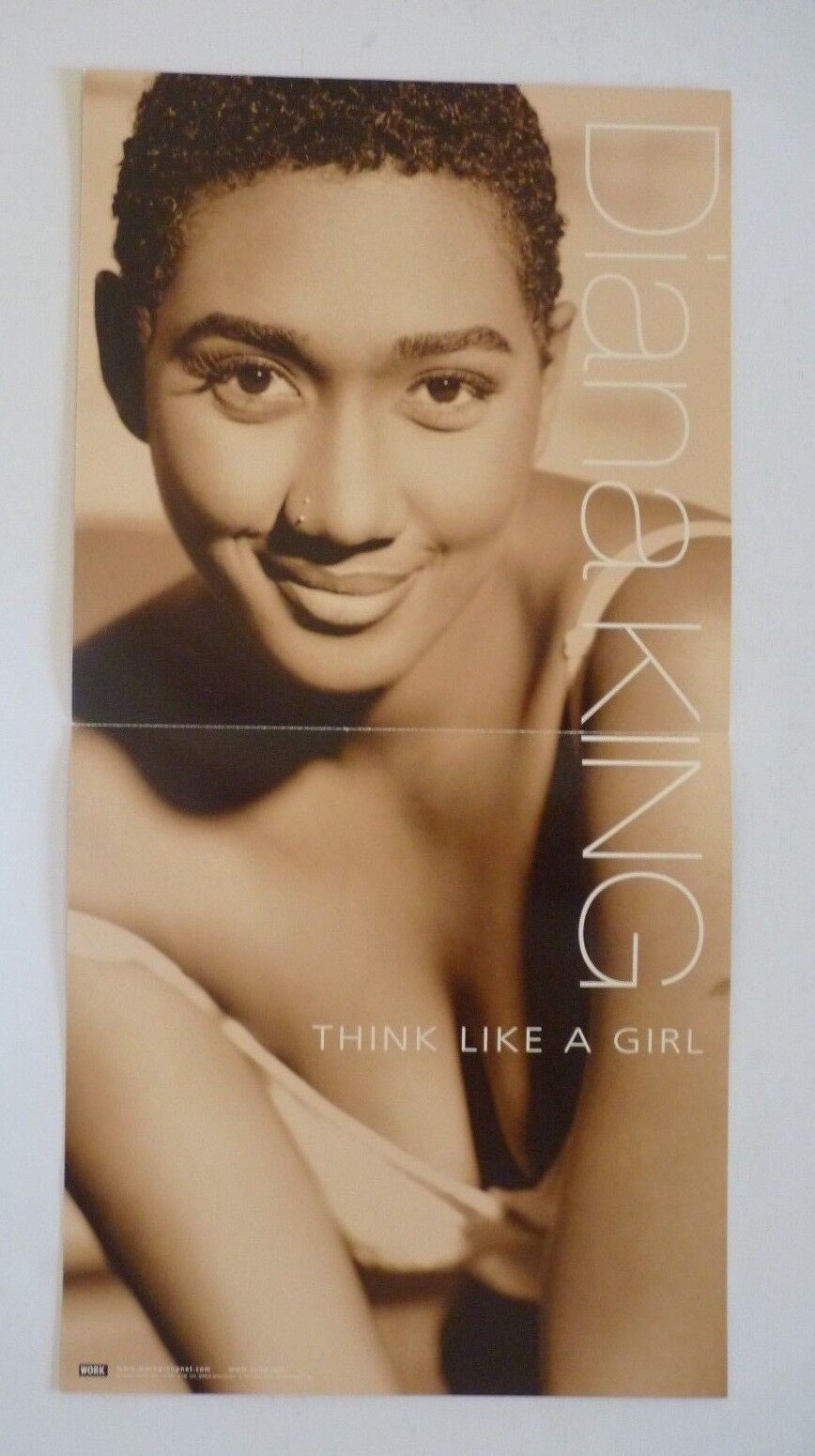 Diana King Think Like a Girl LP Record Photo Poster painting Flat 12x24 Poster