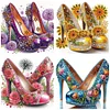 (4er Pack) High Heel - speziell geformtes Diamond Painting - 30*30cm