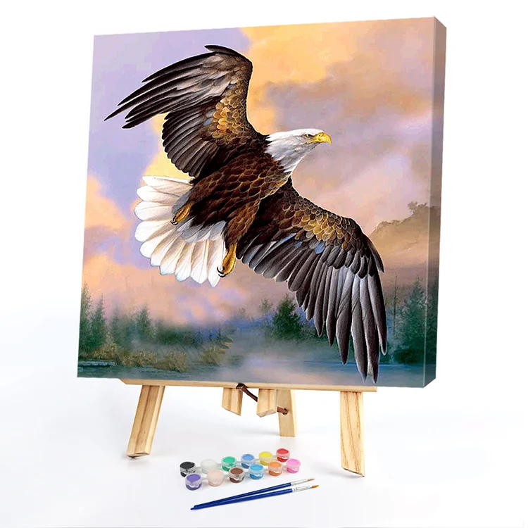 Oil Paint By Numbers - Eagle - 40*40CM