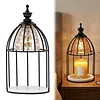 Candle Warmer Lamp Vintage Electric Wax Melter with Timer & Dimmer Retro Aromatherapy Night Light 4 Modes Birdcage Design Candle Melting Light for Scented Jar Candles