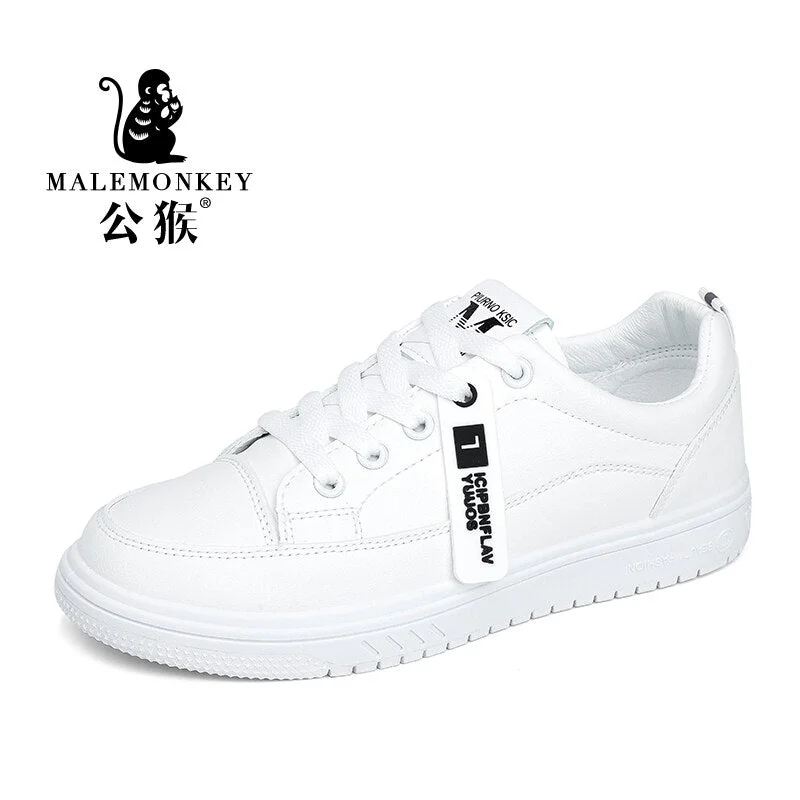 Casual White Shoes Women Flats 2021 Autumn Platform Sneakers Breathable Shoes Outdoor Sports Women Shoes Comfortable Lace Up