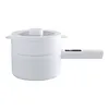 Electric Hot Pot 2L Non-Stick Frying Pan Boil Dry Protection Multi-function Cooker with Steamer for Noodles Steak Eggs Stir Frying