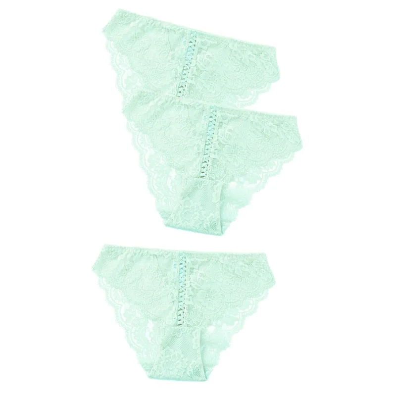 3pcs Sexy Lace Panty Women Briefs Panties Women Low Waist Lingerie Underwear Female Sexy Iminates L XL XXL Underpant 8 Colors