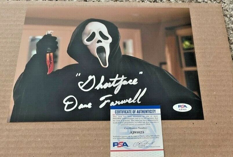 DANE FARWELL SIGNED GHOSTFACE 8X10 Photo Poster painting PSA/DNA CERTIFIED