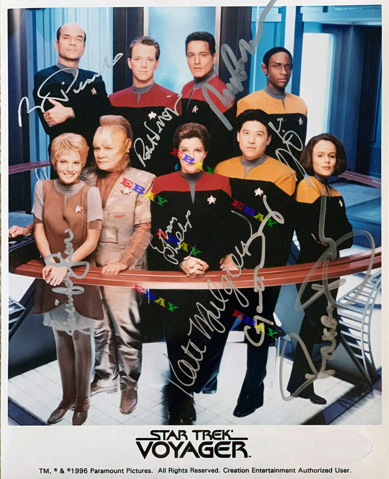 Star Trek Voyager Cast Autographed Signed 8x10 Photo Poster painting Reprint