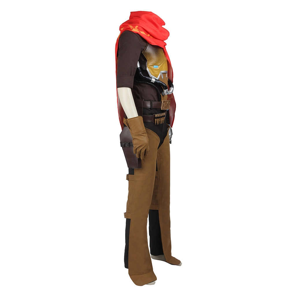 Overwatch Ow Bounty Hunter Jesse Mccree Outfit Cosplay Costume