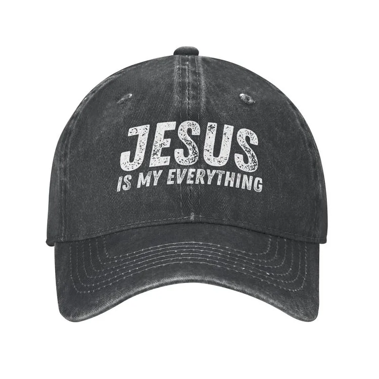 Personalized Cotton Jesus Is My Everything Baseball Cap Outdoor Women Mens Adjustable Christ Christian Quote Dad Hat Autumn